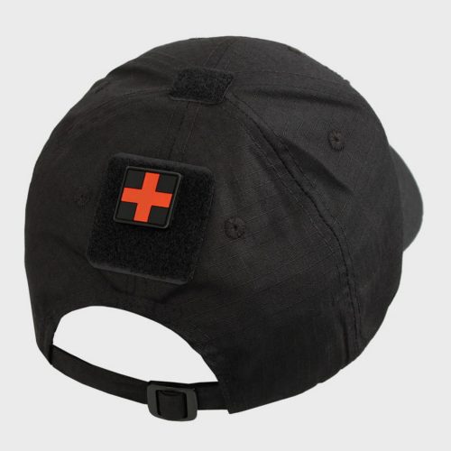 First Aid malý PVC nášivka, čierna