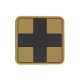 First Aid mic Emblema 3D PVC, coyote