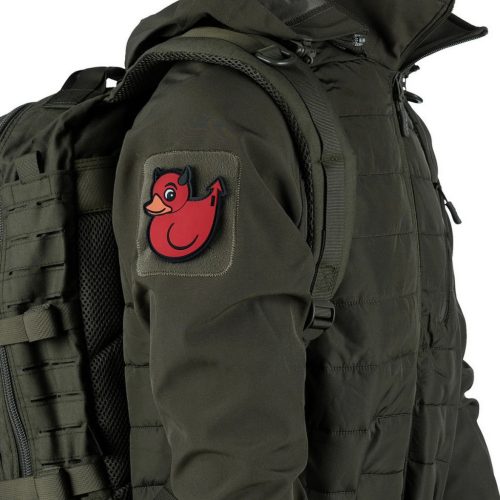 Devil Duck PVC patch, red