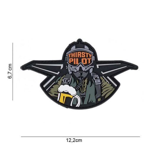 Thirsty Pilot Emblema 3D PVC