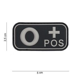 Blood type PVC patch 0+