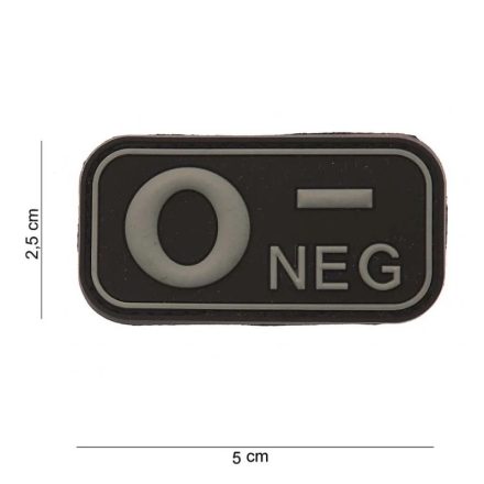 Blutgruppe PVC Patch 0-