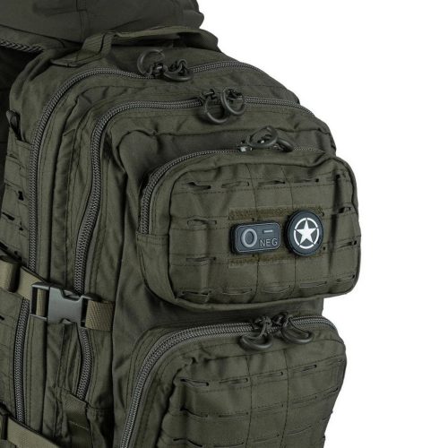 Krvná skupina PVC Nášivka, čierna 0-