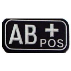 Blutgruppe PVC Patch AB+