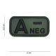 Blutgruppe PVC Patch, Grün A-