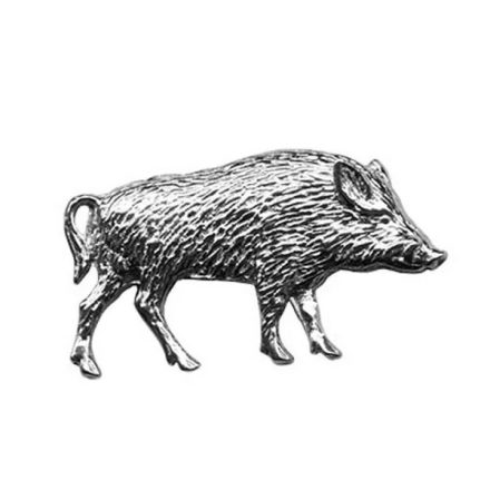 Hunter pin badge, wild boar