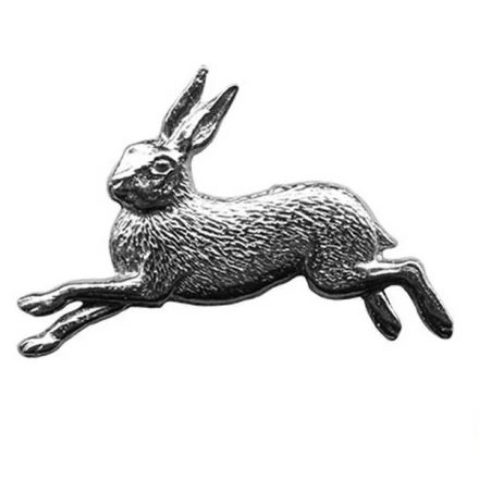 Hunter pin badge, rabbit