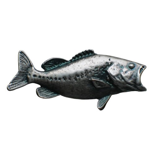Fisherman pin badge, Bass