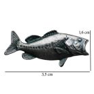 Fisherman pin badge, Bass