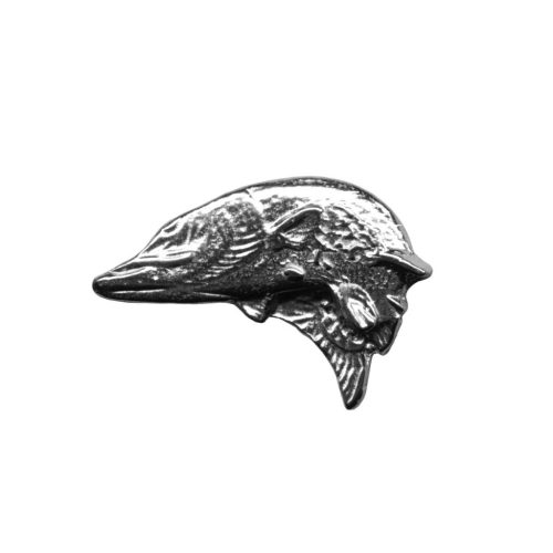 Fisherman pin badge, Pike