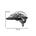 Fisherman pin badge, Pike