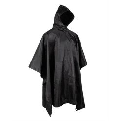 Mil-Tec rip-stop poncho, negru