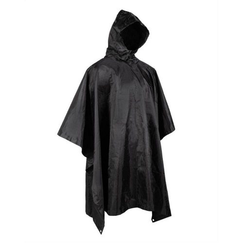 Mil-Tec ripstop Poncho, Schwarz