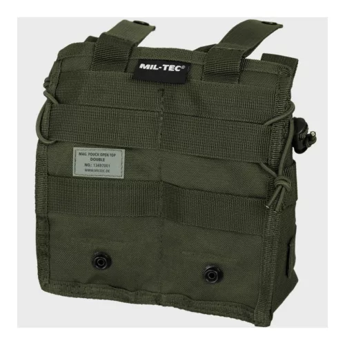 Mil-Tec Double Magazine Tasche Open Top, Grün