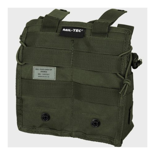 Mil-Tec open top magazine pouch double, green