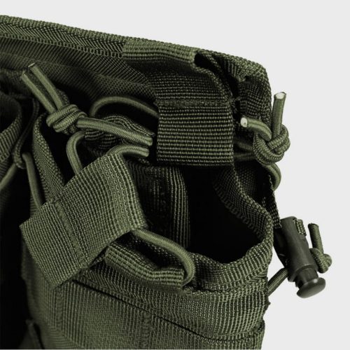 Mil-Tec open top magazine pouch double, green