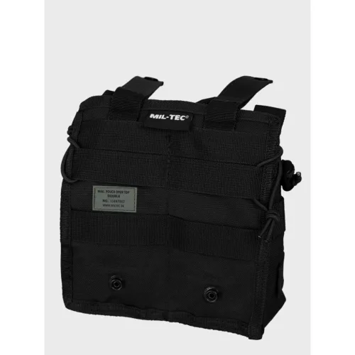 Mil-Tec Double Magazine Tasche Open Top, Schwarz