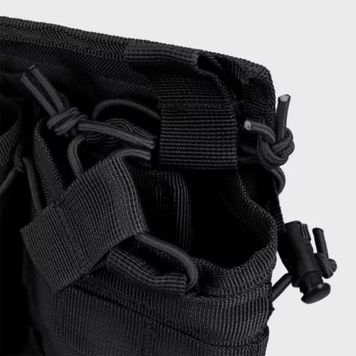 Mil-Tec Double Magazine Tasche Open Top, Schwarz