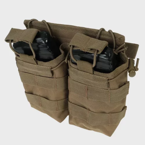 Mil-Tec Double Magazine Tasche Open Top, Coyote