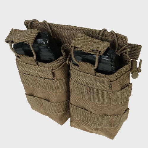 Mil-Tec nyitott dupla tárzseb, coyote