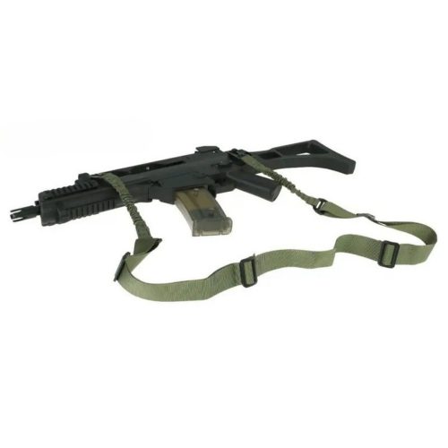 Mil-Tec 2-Point tactical tragegurt mit bungee, Grün