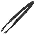 Mil-Tec 2-Point tactical tragegurt mit bungee, Schwarz