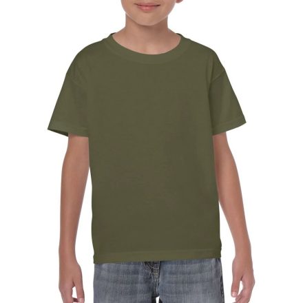 Gildan detská tričko, oliv zelená