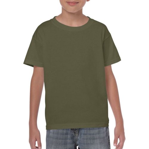 Gildan Kid's T-shirt, military-green M