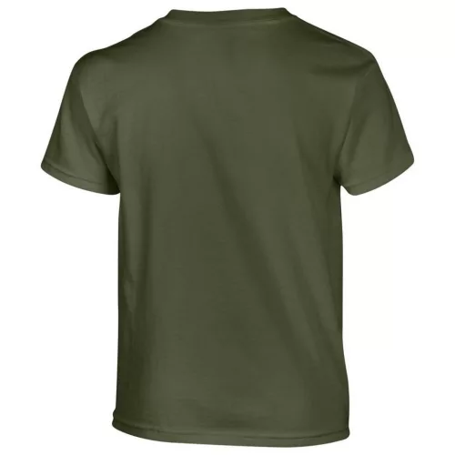 Gildan gyerek póló, military-zöld S
