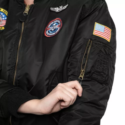 Mil-Tec MA-1 Kid's jacket, black 2XL