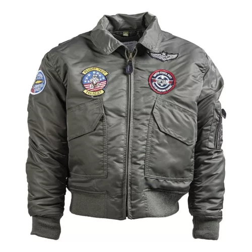Mil-Tec CWU Kid's jacket, green L