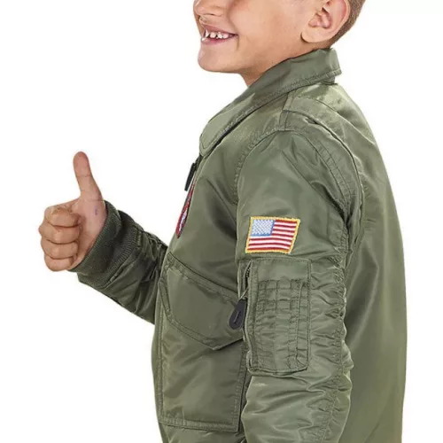 Mil-Tec CWU Jacke für Kinder, Grün M