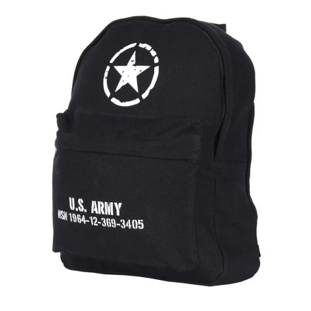 Gyerek US Army hátizsák, fekete