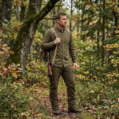 M-Tramp Herne long sleeve shirt, green M