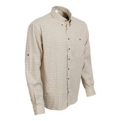 M-Tramp long sleeve checked shirt, white 3XL