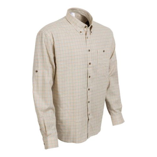 M-Tramp long sleeve checked shirt, white