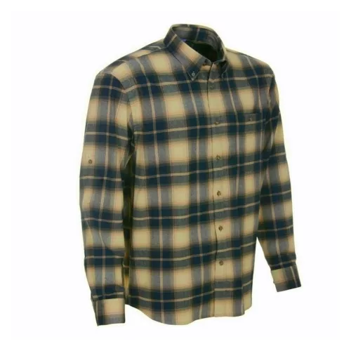 M-Tramp hosszú ujjú kockás ing, barna 3XL