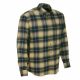 M-Tramp long sleeve checked shirt, brown