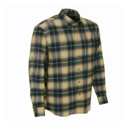 M-Tramp long sleeve checked shirt, brown M