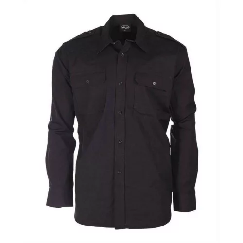 Mil-Tec ripstop Feldhemd, Schwarz XL