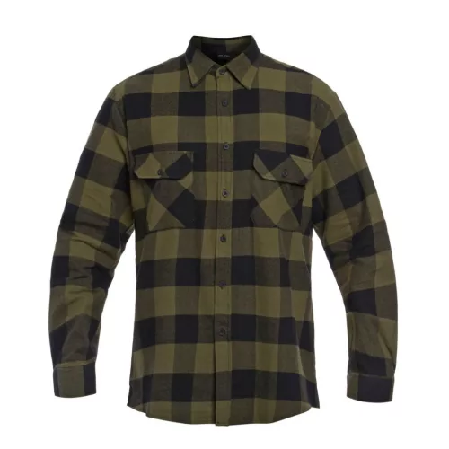 Cămașă Mil-Tec Light Flanel, negru-verde 2XL