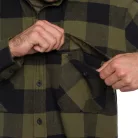 Cămașă Mil-Tec Light Flanel, negru-verde S
