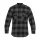 Cămașă Mil-Tec Light Flanel, negru-gri 2XL