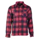 Mil-Tec Flannel Shirt, black-red M