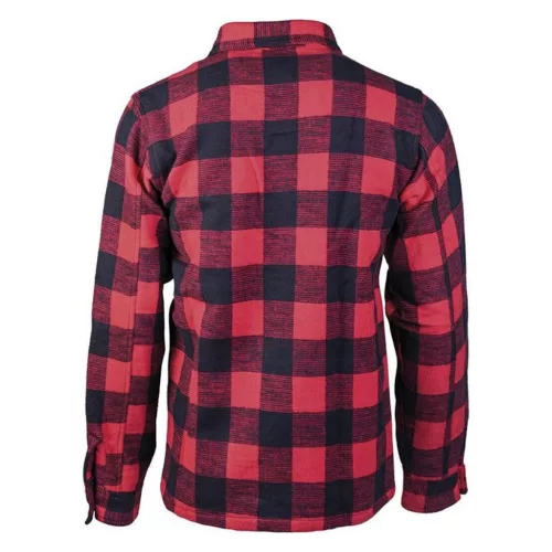 Mil-Tec Flannel Shirt, black-red S