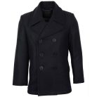 Mil-Tec Navy Peacoat, black