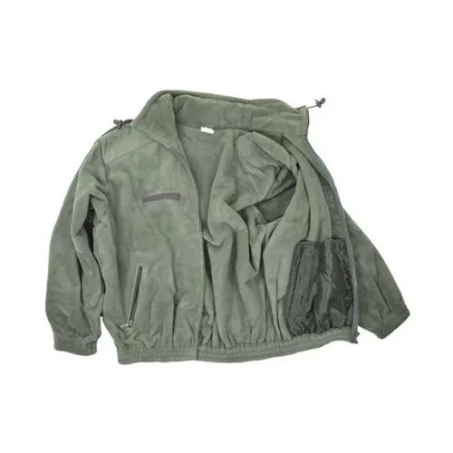 French fleece jacket, green
