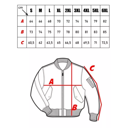 M-Tramp geaca MA-1, albastru 4XL