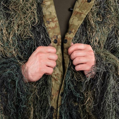 Kabát maskovací Mil-Tec Ghillie, woodland XL-2XL