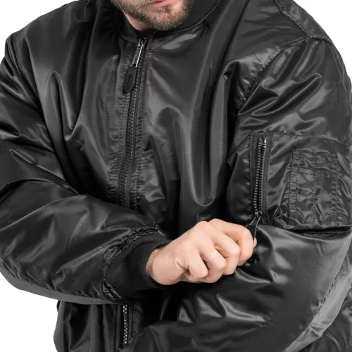 Mil-Tec MA-1 Jacke, Schwarz XS
